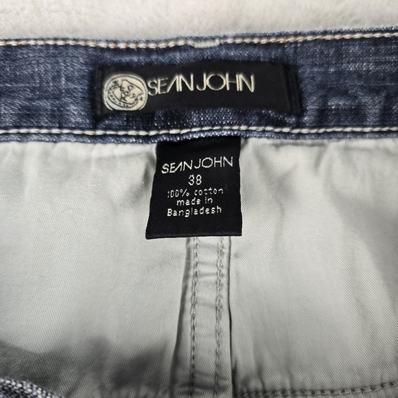 Vintage Y2K Sean John Jeans Wide Leg Baggy Cyber Mall Goth Skater 38x33 - Picture 8 of 12